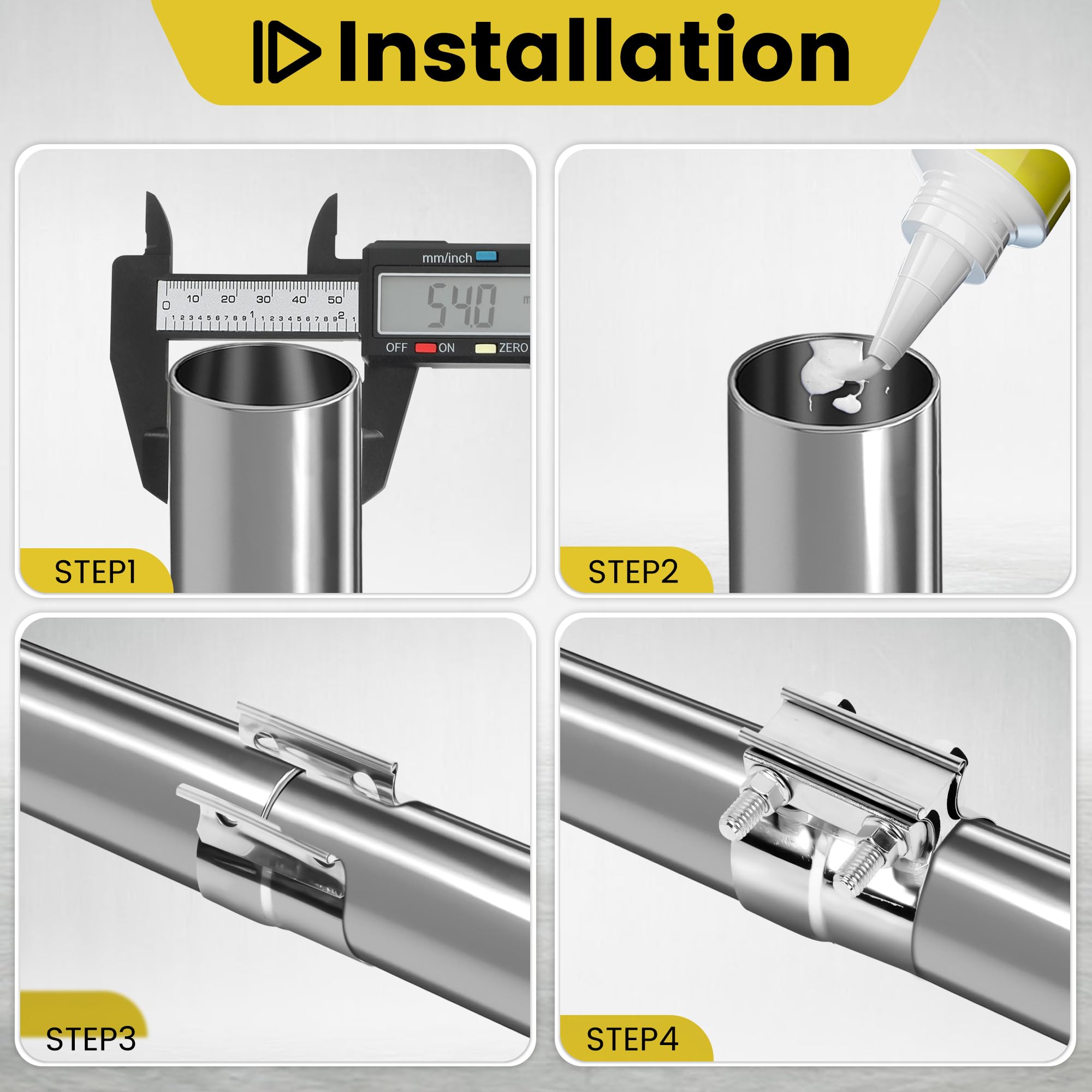 ZEHCLP sealing-enhanced clamp helps reduce leaks on exhaust systems.
