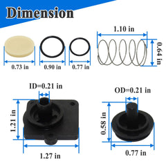 Zeiboat 94-800-03 rubber cover for valve kit, helps seal and prevent leaks.