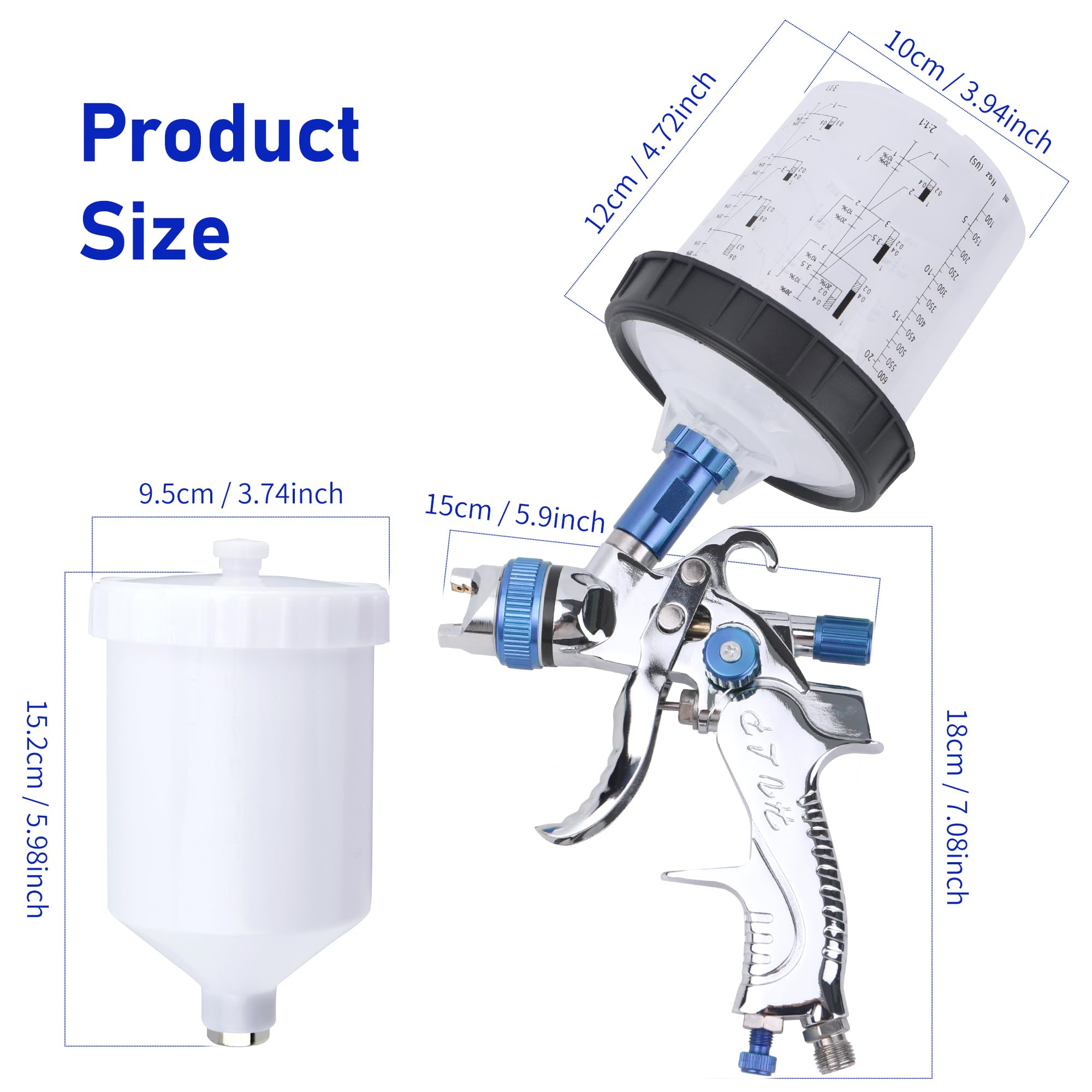 Zeinlenx aluminum alloy body ensures durability under heavy-duty spray tasks.