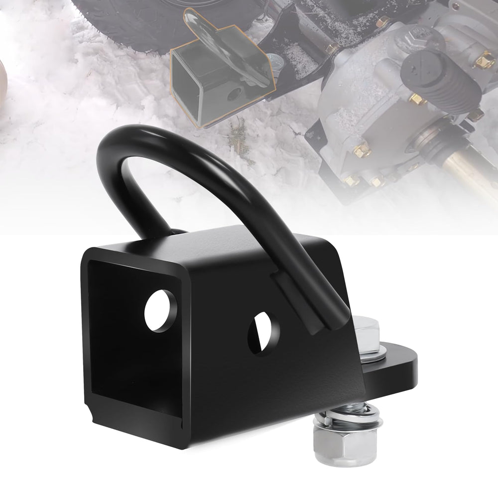 Zejoot heavy-duty 2in hitch adapter — front view highlighting rugged steel construction.