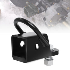 Zejoot heavy-duty 2in hitch adapter — front view highlighting rugged steel construction.
