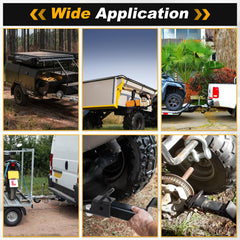 Zejoot sturdy mounting base reducing movement for smoother towing on rough terrain.