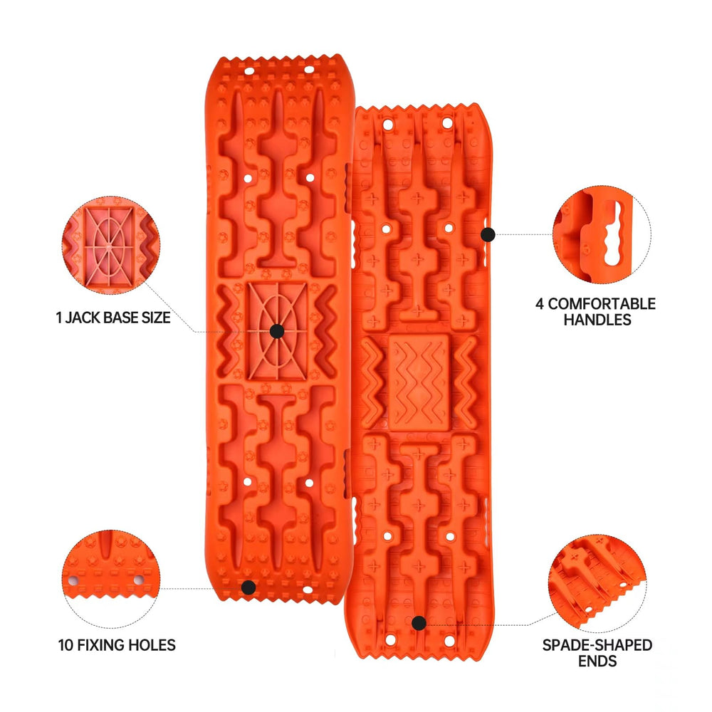 ZEMIRO CHARGE traction board with center jack-base enables lifts during recovery
