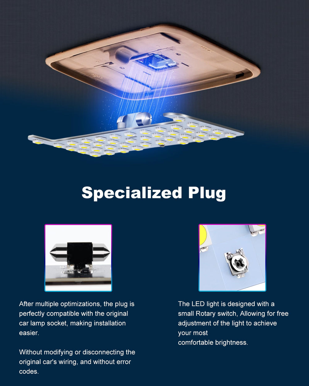 Zen Hon brightness switch feature close-up indicates adjustable light levels