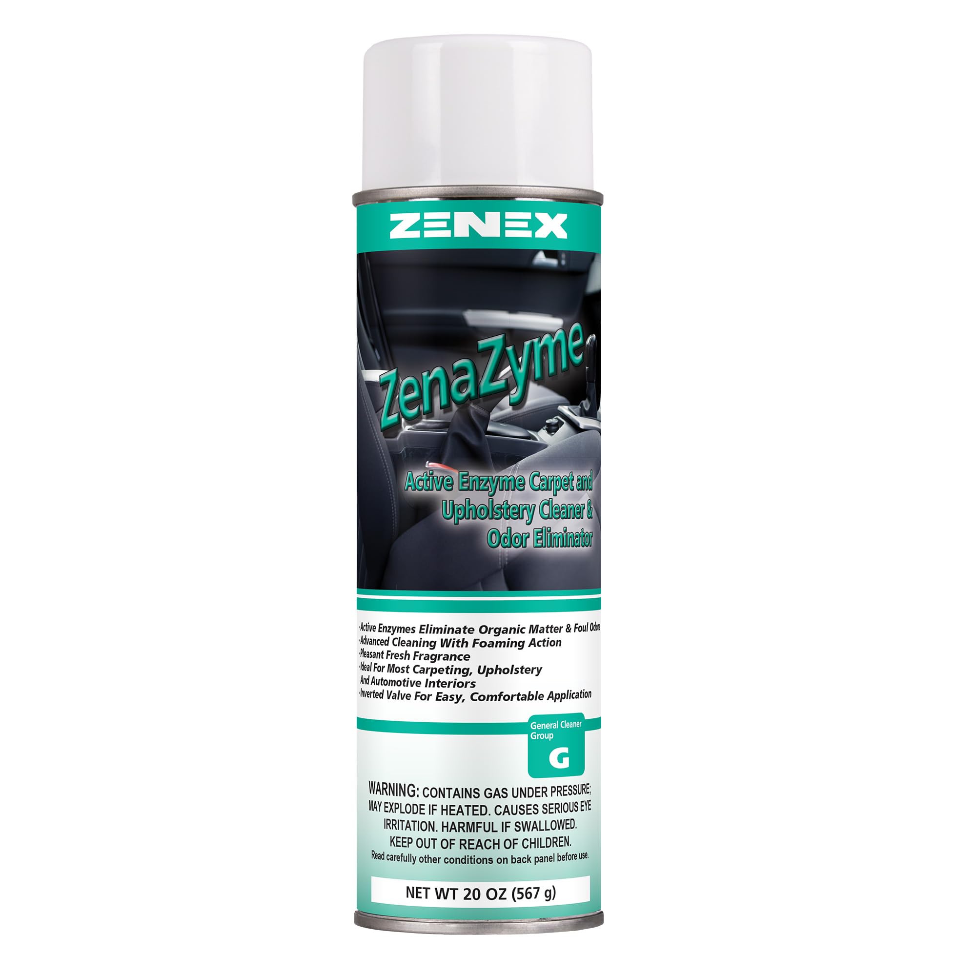 Zenex ZenaZyme fiber cleaning close-up demonstrates deep penetration of upholstery fibers.
