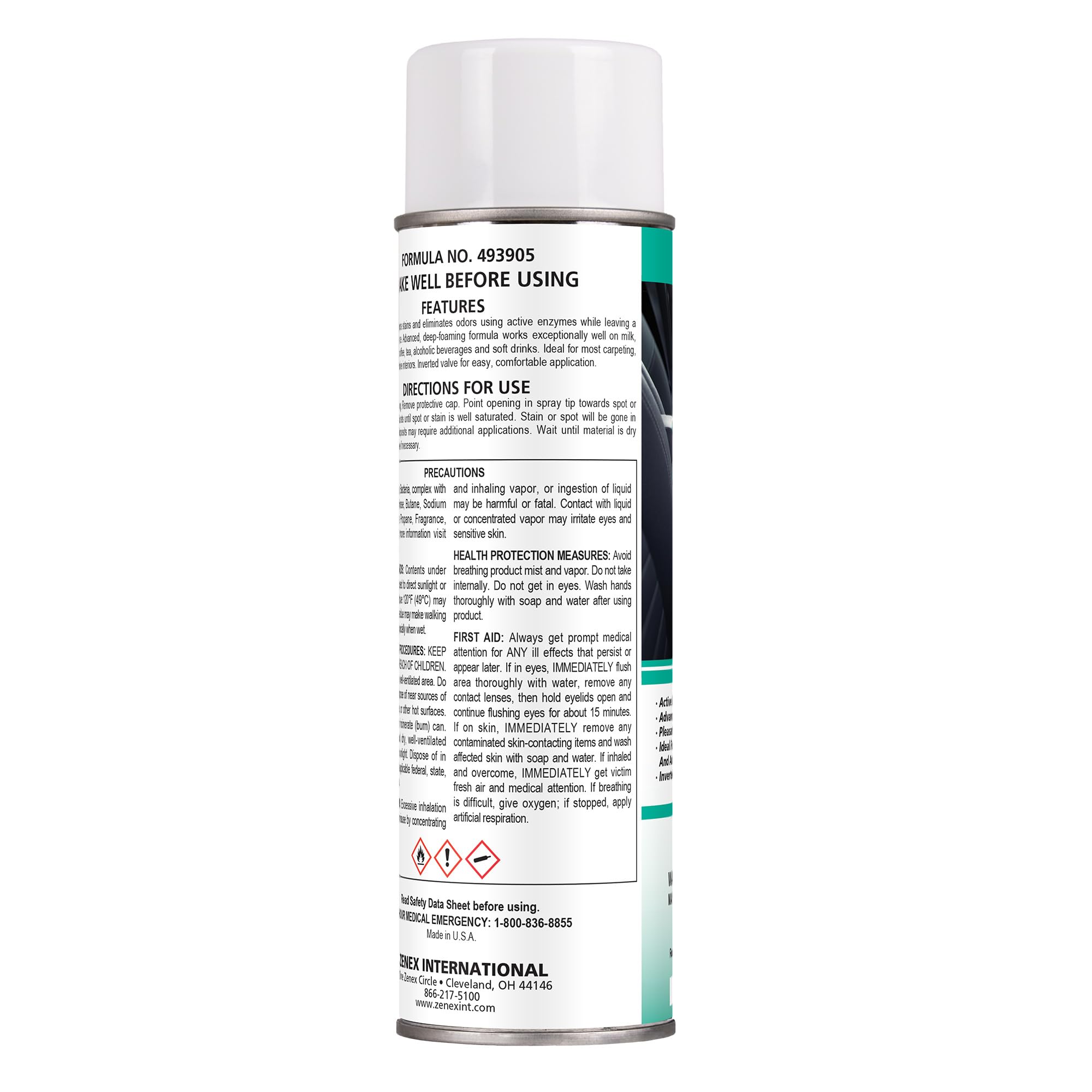 Zenex ZenaZyme interior cleaning demonstrates suitability for cars and boats interiors.