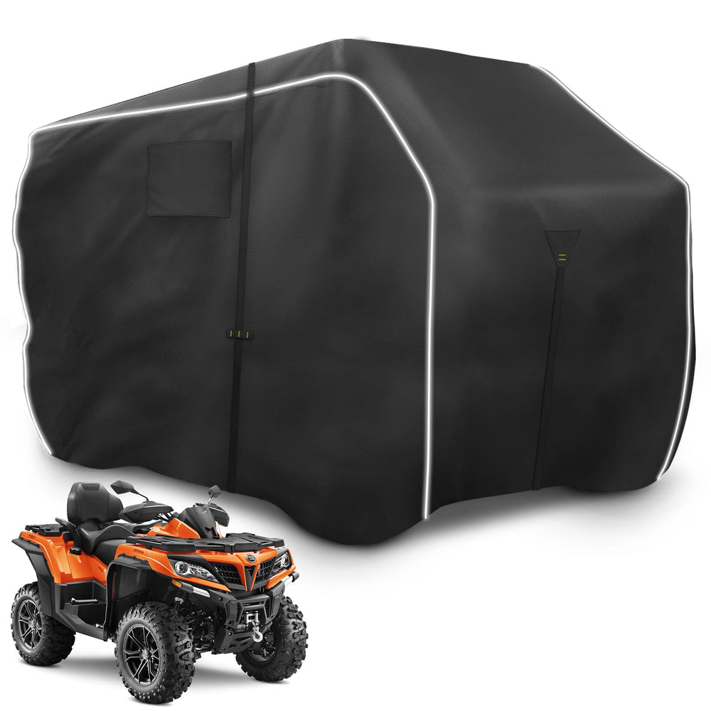 Zenicham 600D ATV Cover shields Polaris and other models from rain and sun.