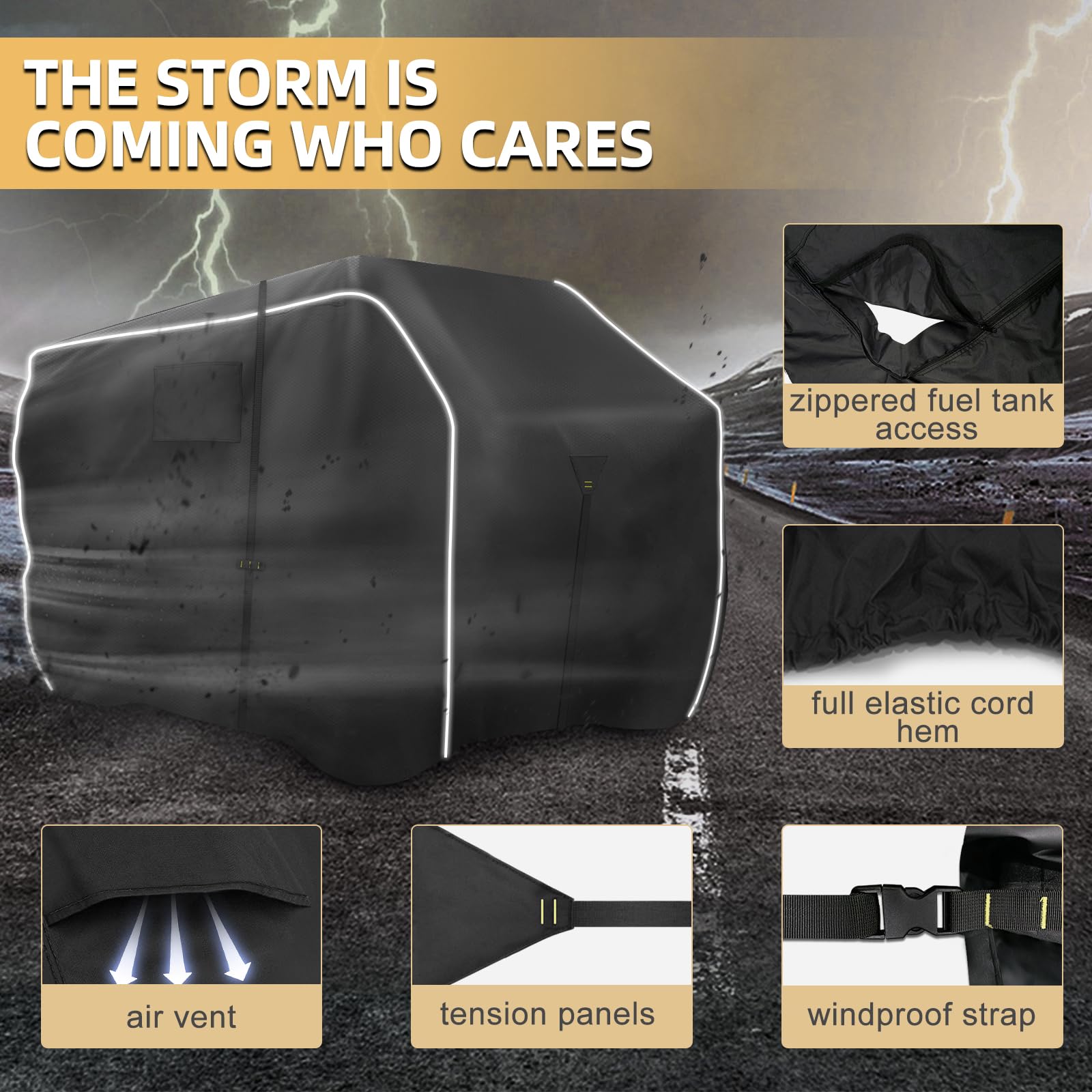 Zenicham universal fit protects various models with full-coverage elastic hem.