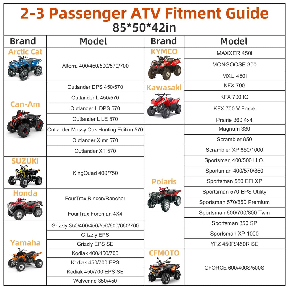 Zenicham 600D ATV cover includes a storage bag for tidy storage when unused.