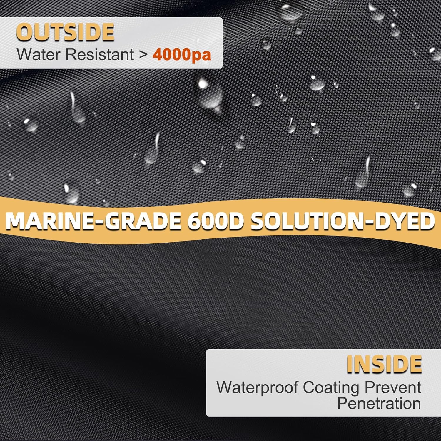 Zenicham cover tank zipper enables quick access for refueling or checks.