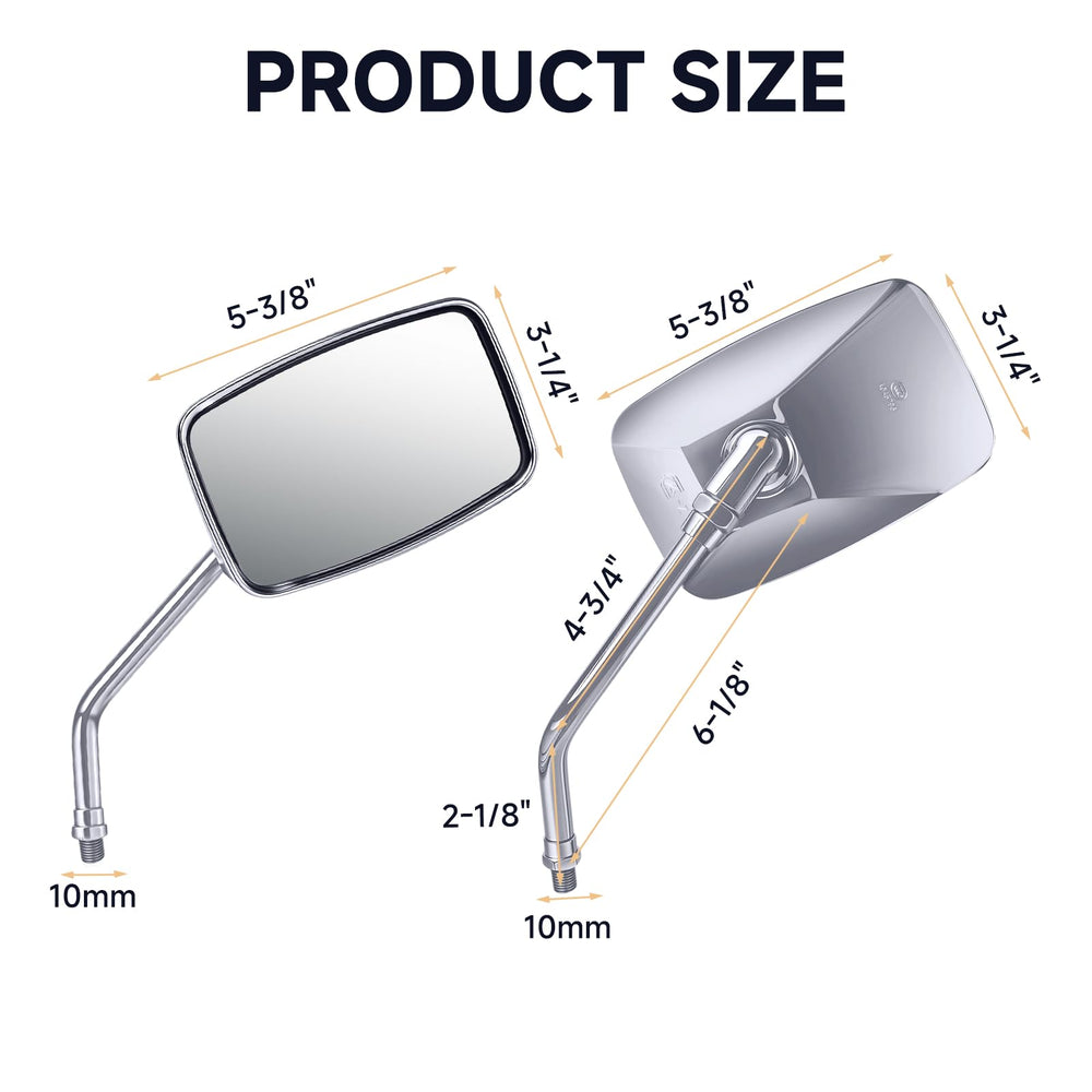 ZENTHOR corrosion-resistant motorcycle mirror withstands weather and road grime