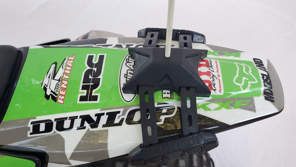 ZENXTENinc UniWhip 3.0 flag flex enhances durability during rugged dune rides.