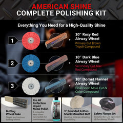 Zephyr American Shine precision wheels and compounds deliver deep correction and smooth results.
