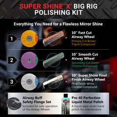 Zephyr Super Shine X fuel tanks surface polish for mirror-like luster