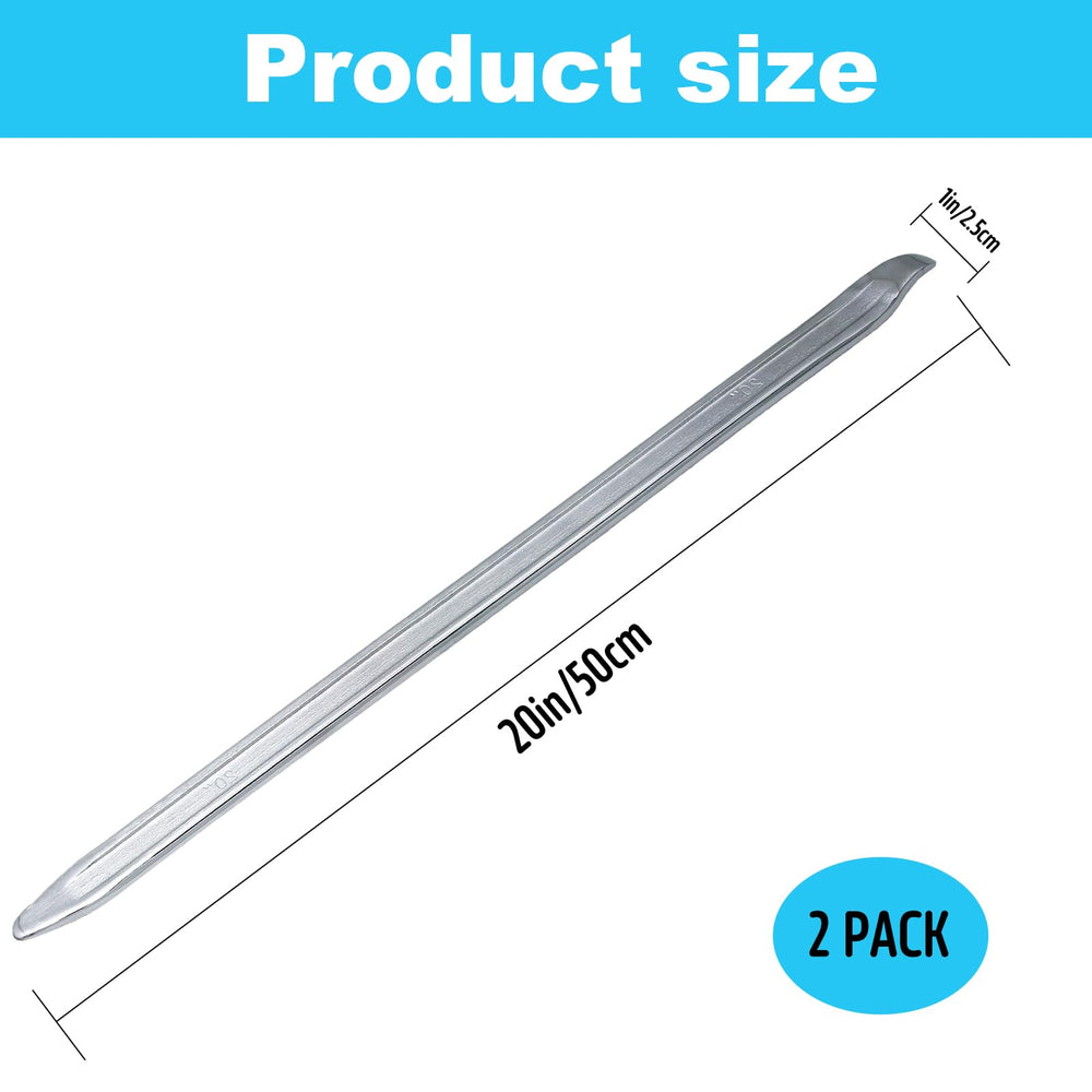 Zepkouel chrome-finished tire spoon closeup showing durability.
