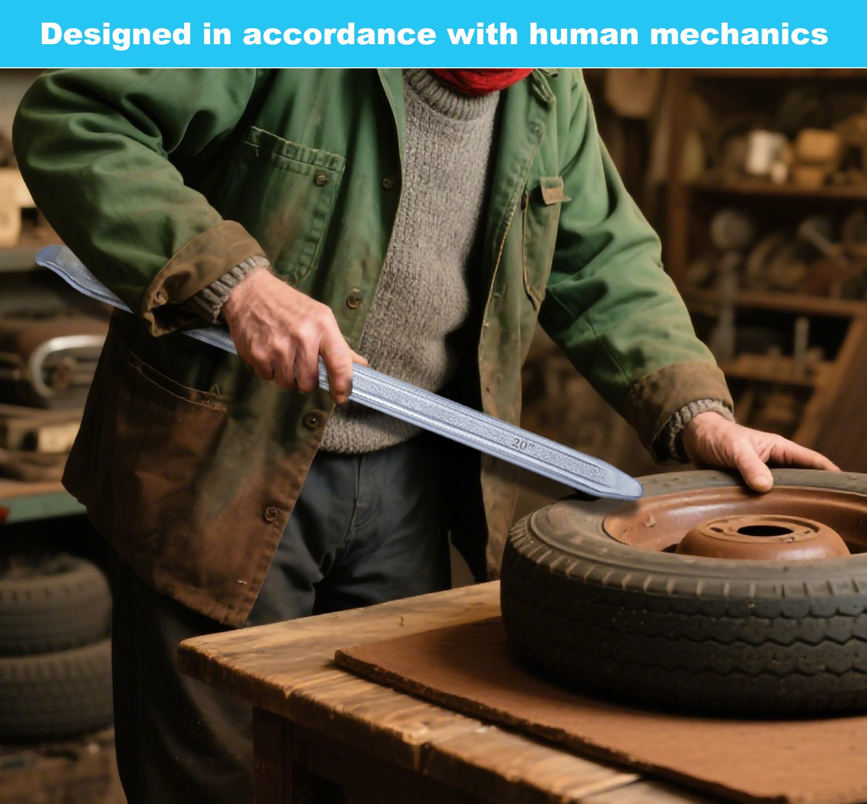 Zepkouel tire spoon demonstrating multi-vehicle use across bikes and cars.