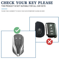 ZERAL Maserati Levante key fob cover, back view with durable construction