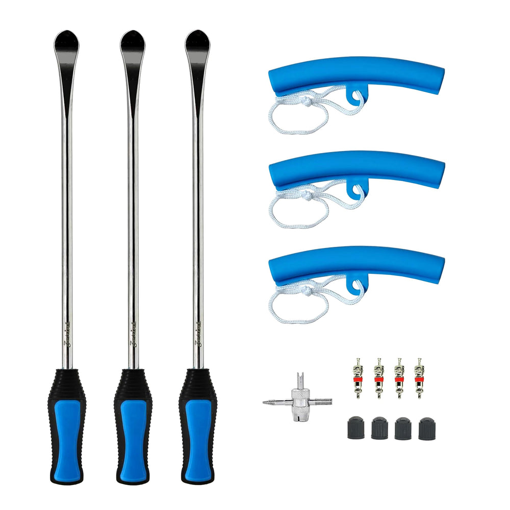 ZERINT heavy duty tire repair kit with tire spoons for easy rim removal