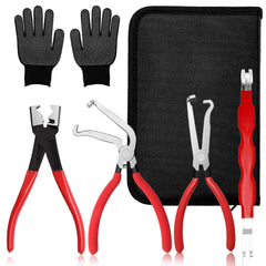 Zeusora 5-Pcs kit electrical disconnect pliers set for quick car wiring work