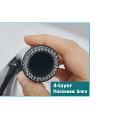 Zevaroy high-temp reinforced silicone hose showcases durable construction