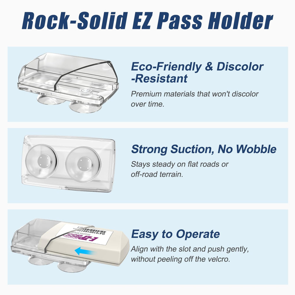 Zeyitian EZ Pass Holder easy installation with no adhesive