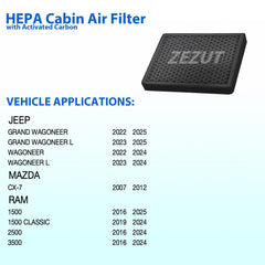 ZEZUT CF11671 RAM 1500 filter with durable frame for long-lasting use.