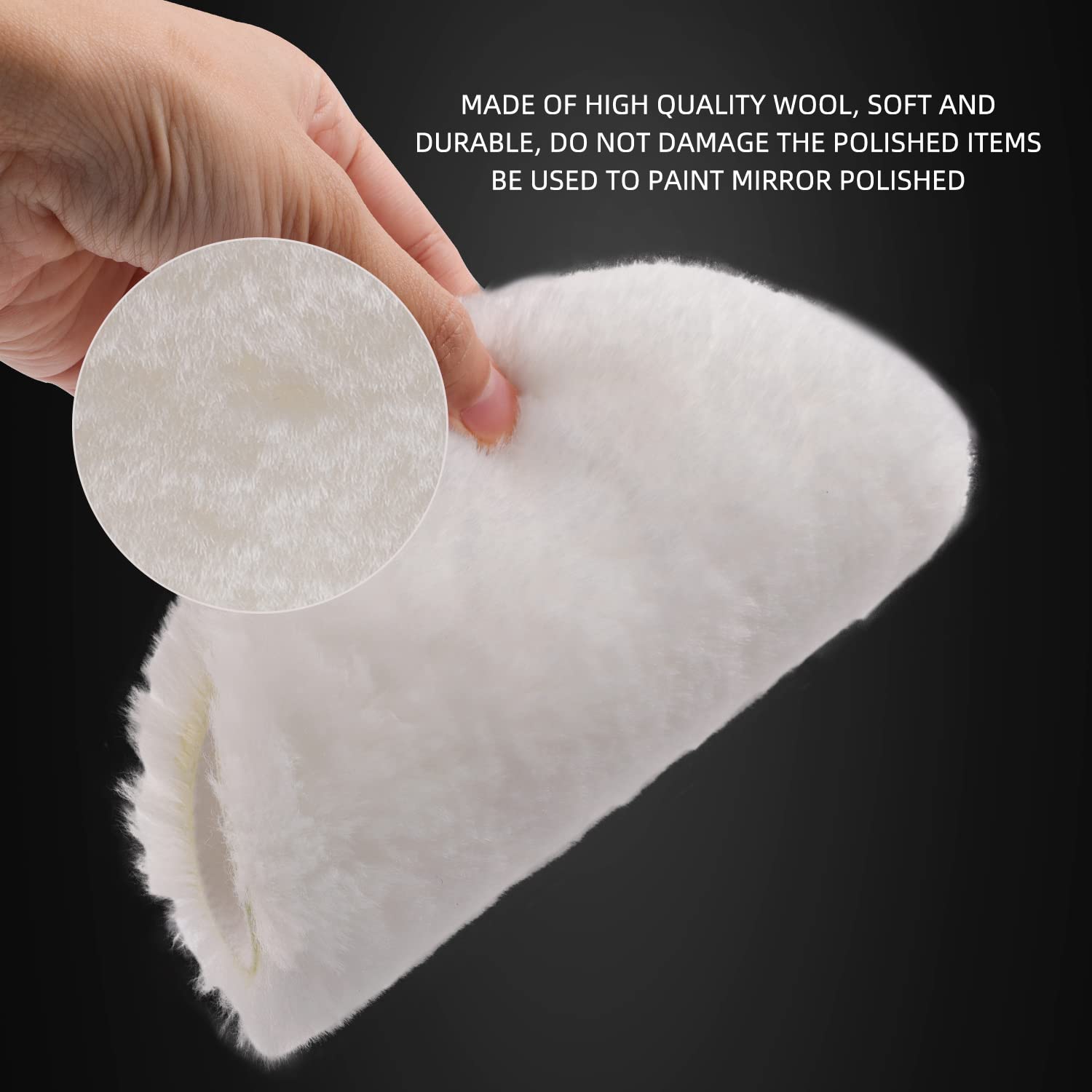 ZFE 6in microfiber finishing pad yields bright, mirror-like final touches.
