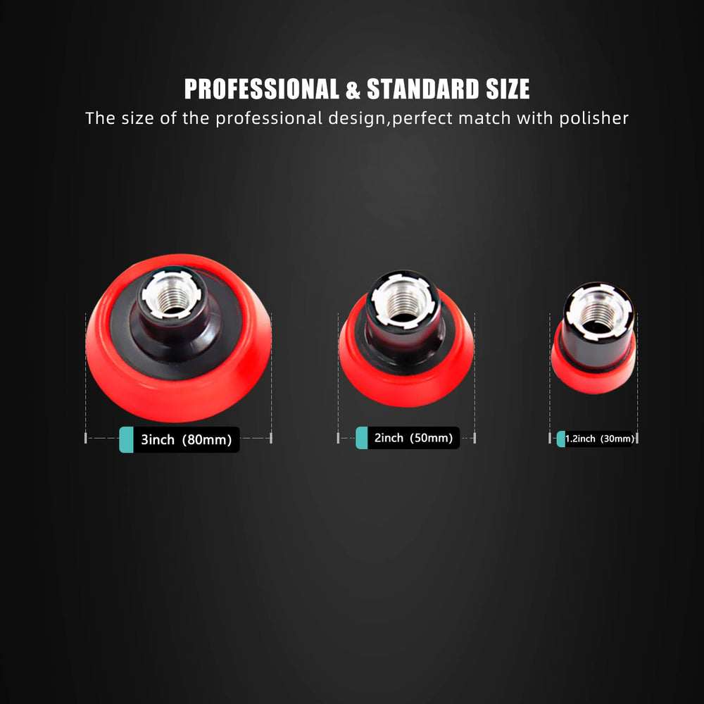 ZFE backing pads 5/8-11 thread for secure polisher attachment.