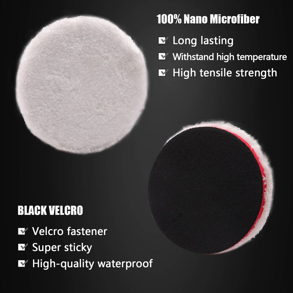ZFE 6inch pad set shows backing plate compatibility for easy swapping.