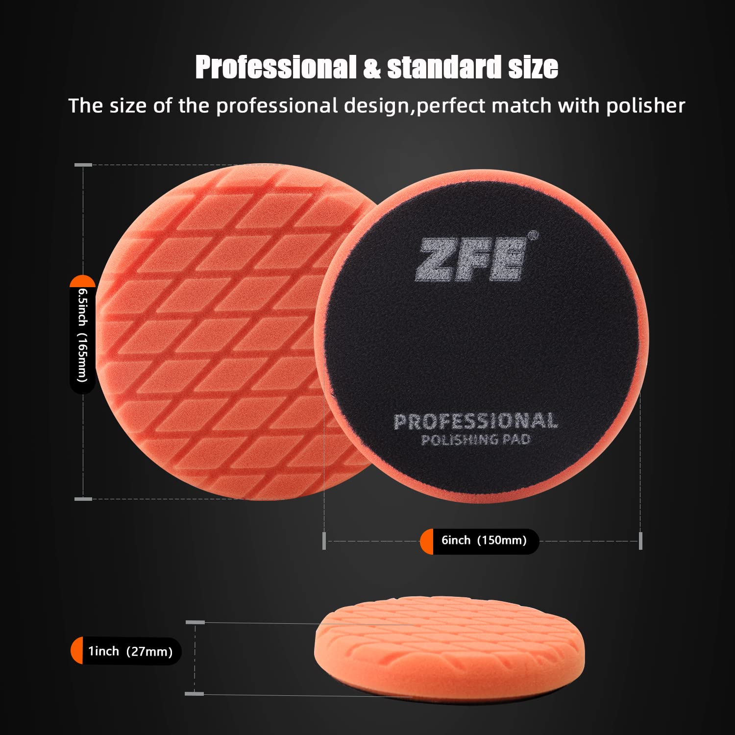 ZFE car detailing example showing safe surface polishing.