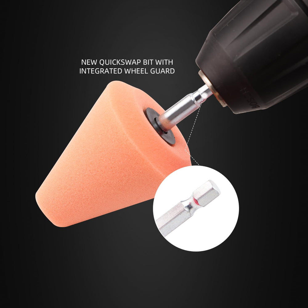 ZFE blue T40 cone for fine detailing on delicate metal finishes.