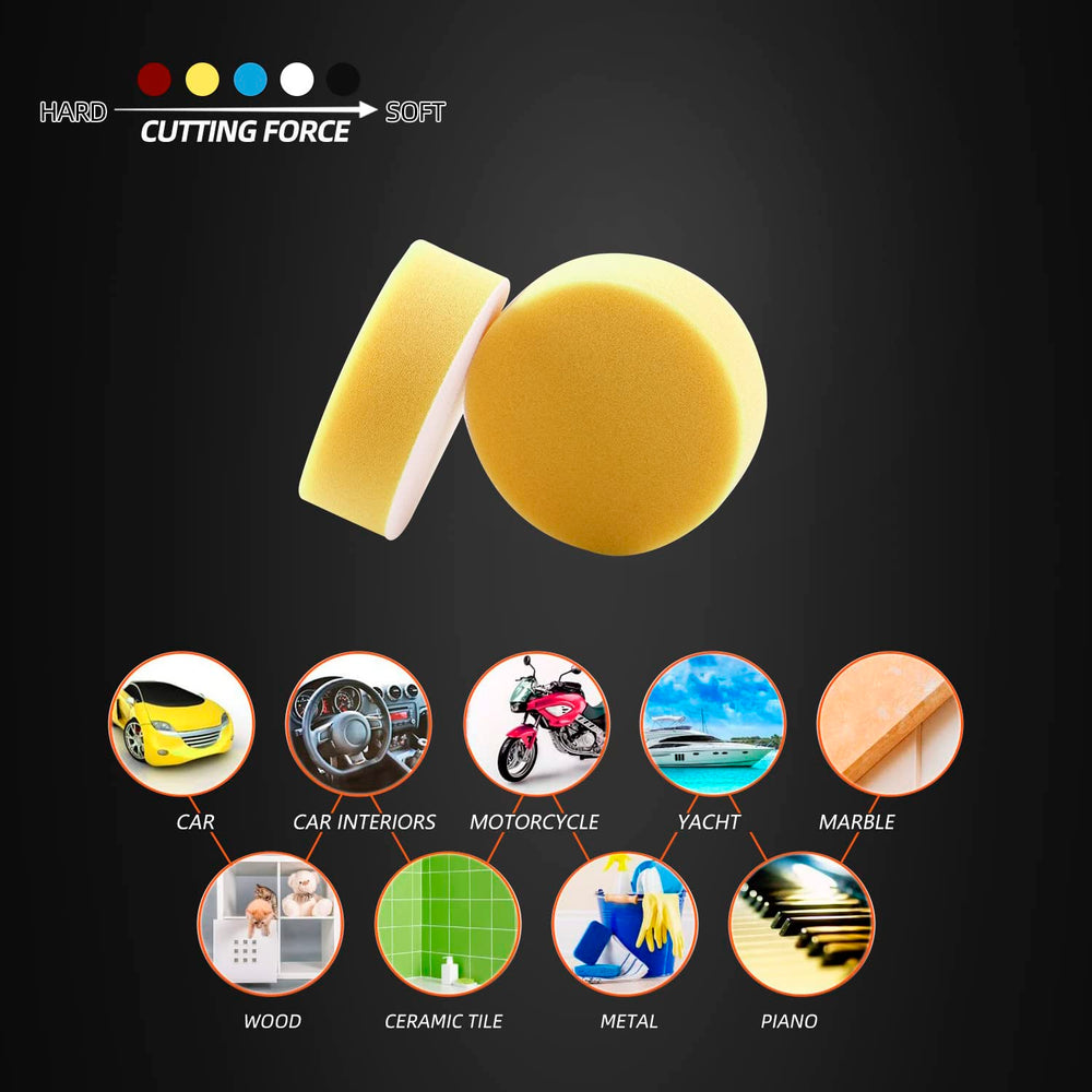 ZFE washable polishing pad 3in, durable and reusable for multiple sessions.