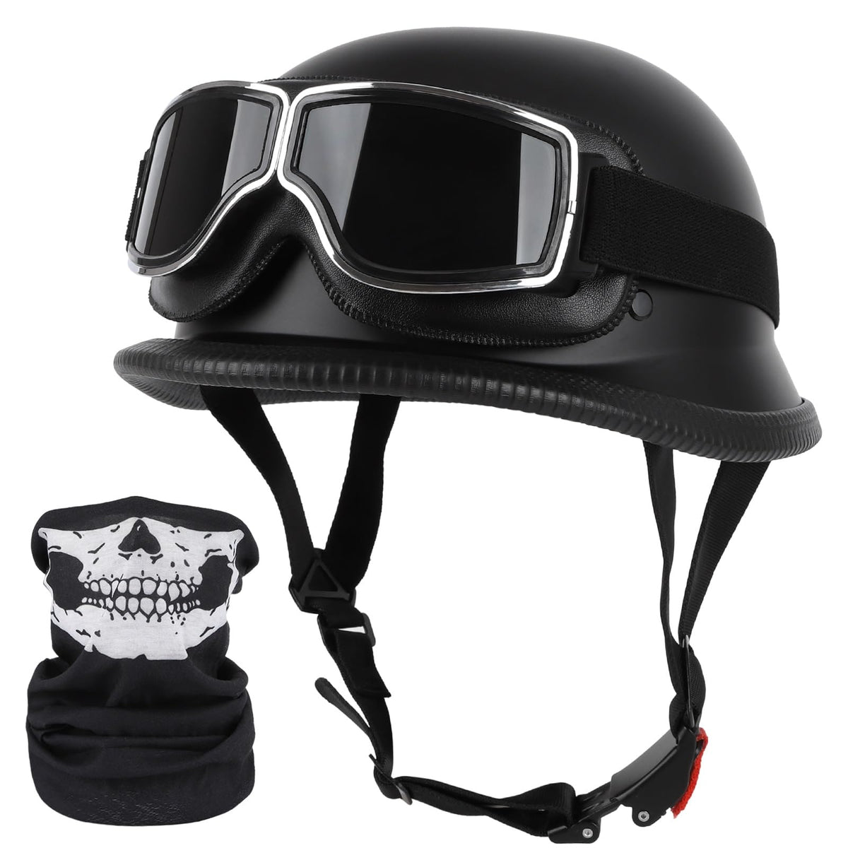 ZGMZLBBD German Style helmet front view for street riding and safety.