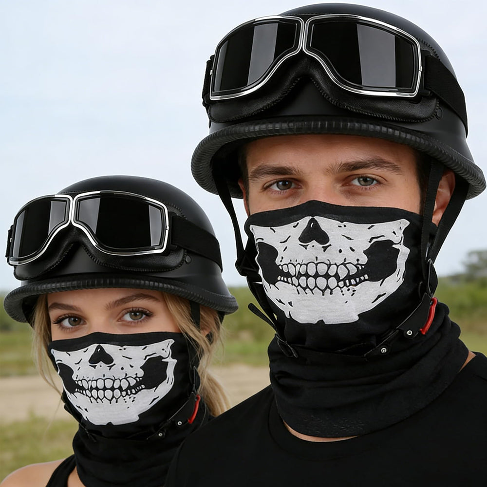ZGMZLBBD German Style helmet side view showing compact half shell design for urban cruising.