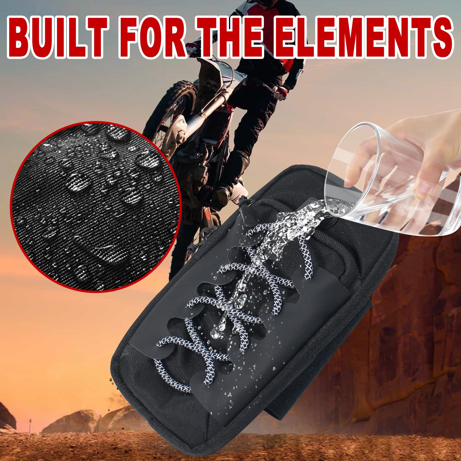 ZGTMZX dirt bike bag with Talaria MX3 MX4 compatibility and organized compartments.