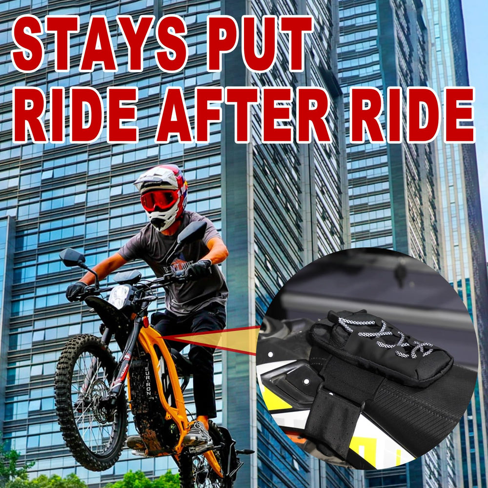 ZGTMZX bag attached to Segway X160 frame for weather-ready storage.