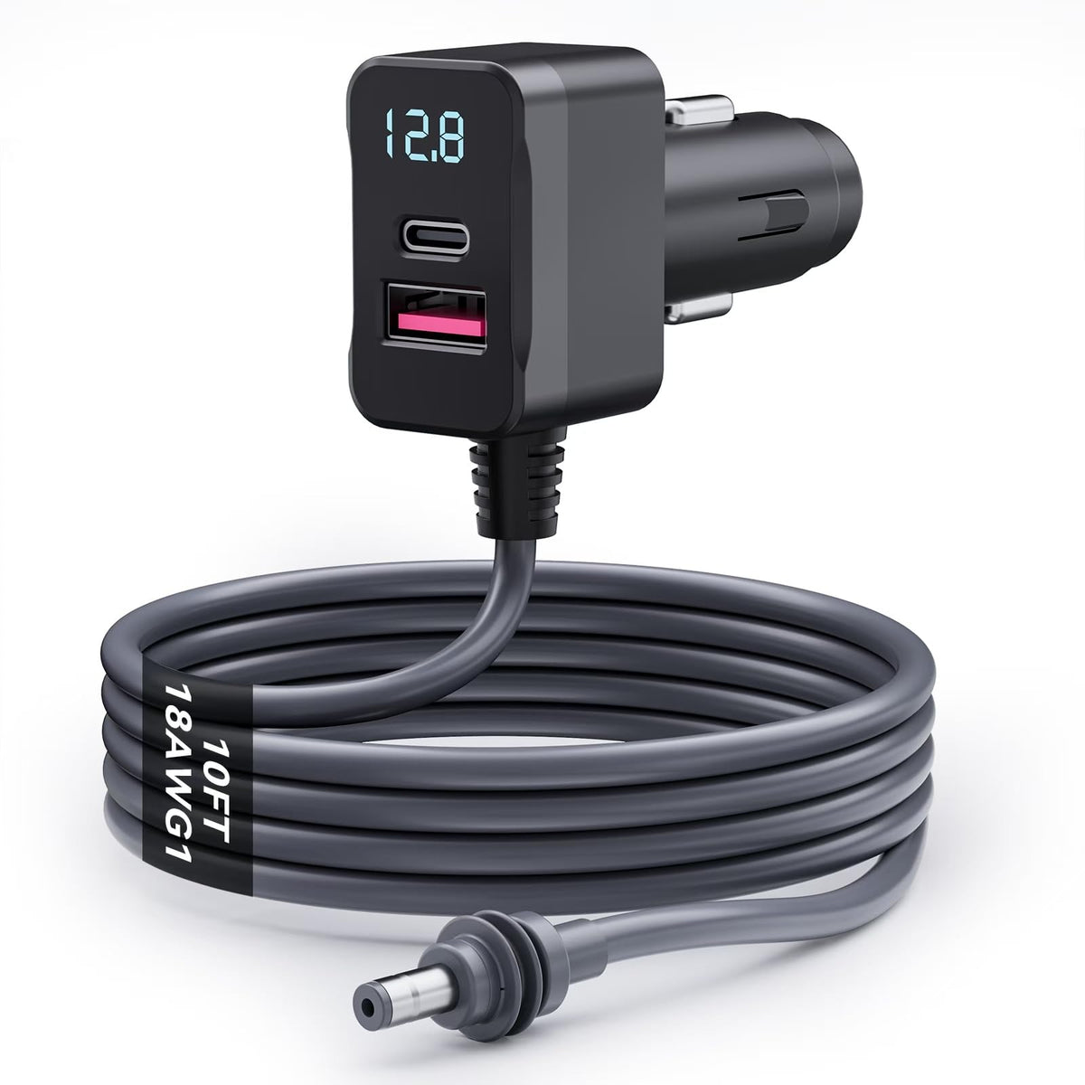 Zhaumim Starlink Mini Car Adapter close-up highlights rugged build for reliable on-the-go power