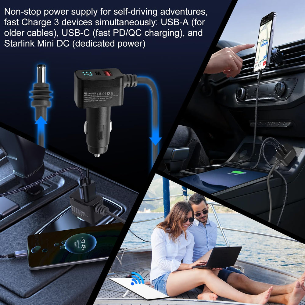 Product display emphasizes real-time voltage monitoring to prevent power drops during travel