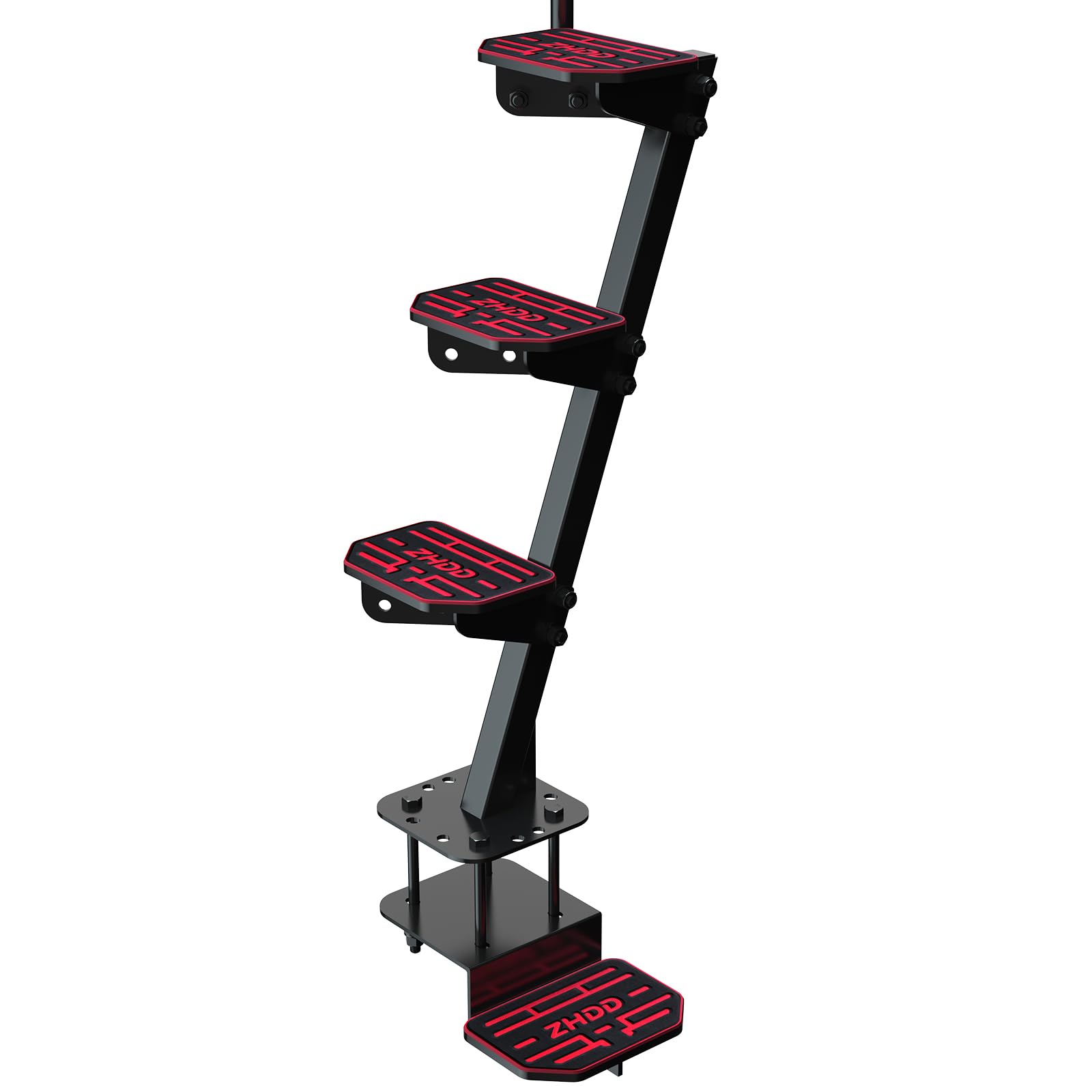 ZHDD Boat Trailer Steps with angled handle for secure boarding on wet ramps