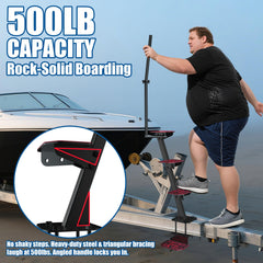 ZHDD Boat Trailer Steps corrosion-resistant marine construction withstands rust