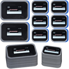 Zhengmy tire patches in two sizes ready for roadside fixes.
