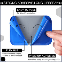 Two-size Zhengmy patch kit with durable rubber seals punctures.