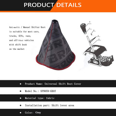 ZhengSheng universal shift boot cover gray in vehicle interior offering refreshed look