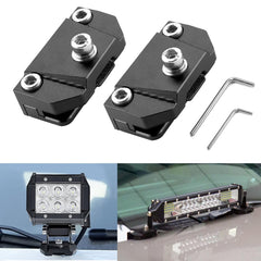 ZHILXN ditch light brackets hood mount close-up with no-drill clamp for cars