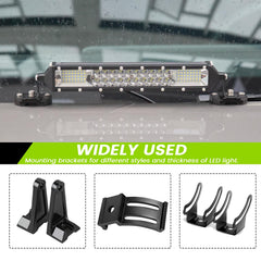 ZHILXN off-road light bracket mounted without drilling on hood