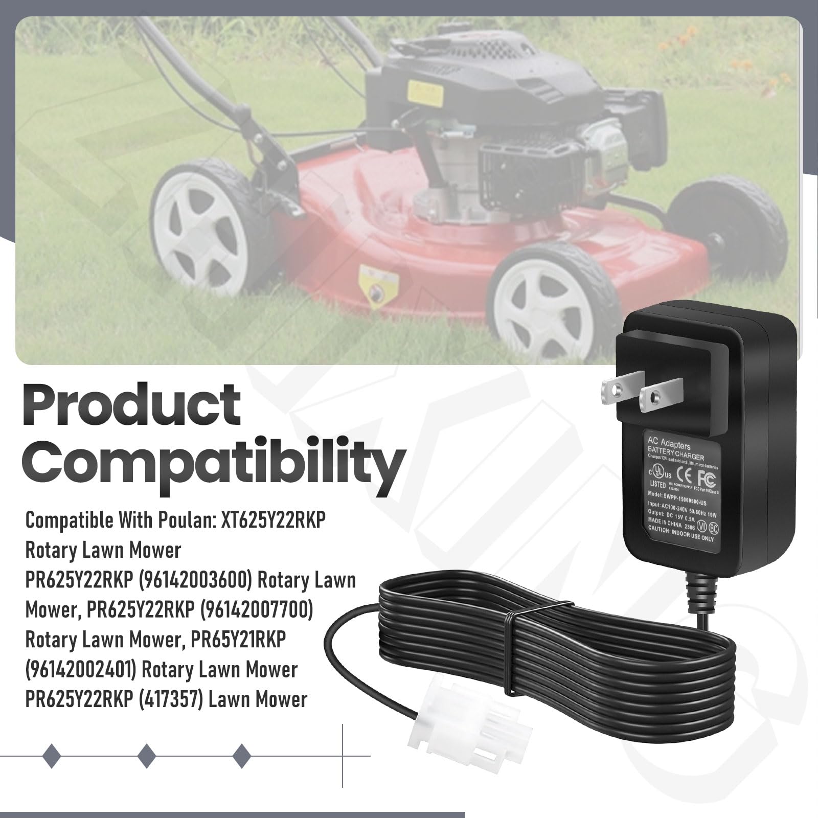 ZHIXING 587007101 models-compatible list showing wide mower compatibility.