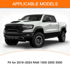 Zhizhong RAM tailgate badge fits 1500-3500; precise alignment without drilling.