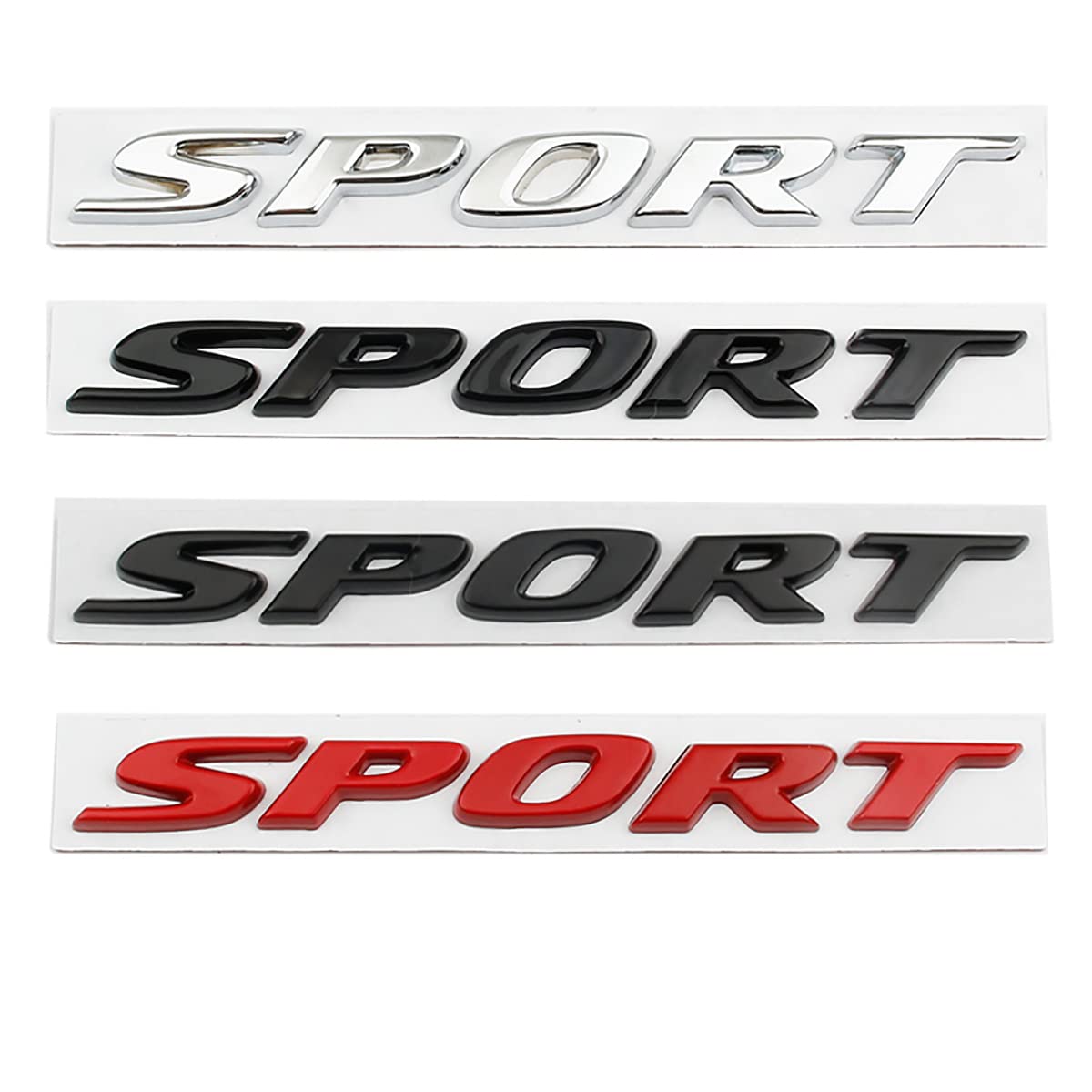 Zhizhong self-adhesive emblem gloss black, easy stick-on trunk upgrade