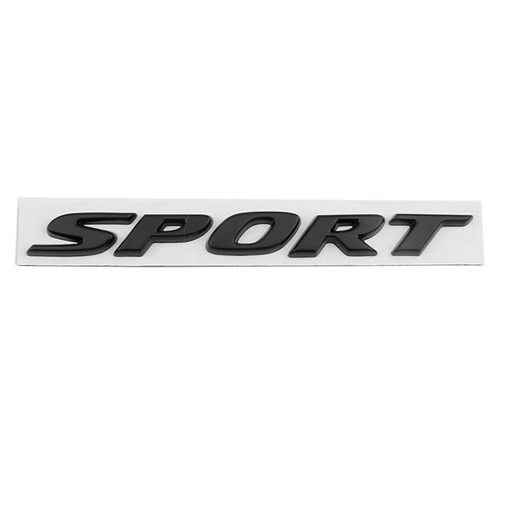 Zhizhong sport letter emblem gloss black for trunk lid enhances sport styling
