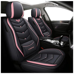 ZHNGSU car seat cover full set protects seats with premium leather and universal fit.